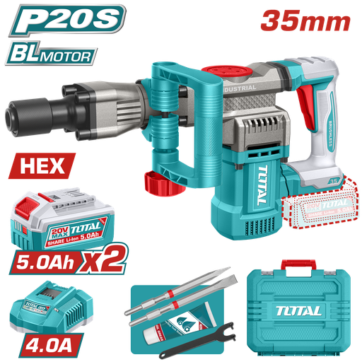 [TDBLI203582] TOTAL - TDBLI203582 - Marteau Piqueur 20V 16J