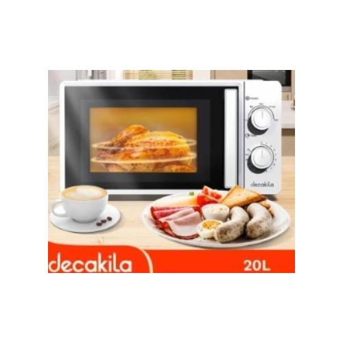 [KEMC013W] DECAKILA - KEMC013W - Microwave oven Capacity:20L(0.7cu.ft) Microwave input:1150W Microwave output:700W 35min cooking timer 5 microwave power levels Cooking end signal Turntable glass tray 245mm