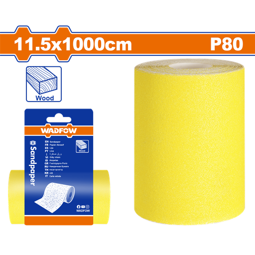 [WSM08012] WDF - WSM08012 - Papier de sable P80 11.5x1000cm