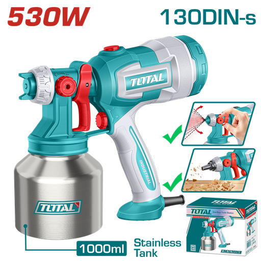 [TT45061] TOTAL - TT45061 - Pistolet à peinture 530W