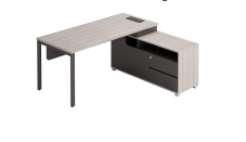 [SNN_LIDO_DU86R.180155-CH] LIDO Bureau  1800X1550X750-Droite-Chene