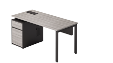 [SNN_LIDO_DU85L.140070-NY] LIDO Bureau 1400X700X750-Gauche-Gris