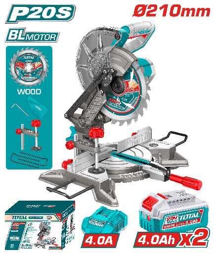 [TMSLI20212] منشار زوايا لاسلكي Ø210مم