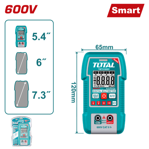 [TMT516003] TOTAL - TMT516003 - Multimètre automatique 600V
