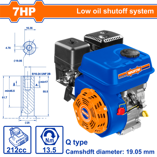 [WGNAA1706Q] WDF - WGNAA1706Q - Moteur à essence 7.0HP