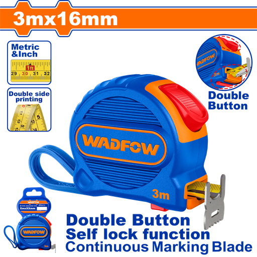 [WMT2210] WDF - WMT2210 - Ruban à mesurer en acier 3mx16mm