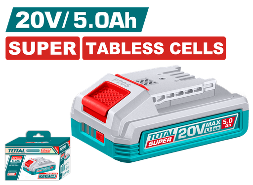 [TFBLI2125] TOTAL - TFBLI2125 - Batterie Lithium 20V - 5.0 Ah (Tabless cells)