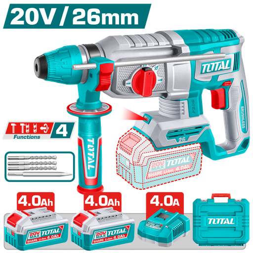 [TRHLI262085] TOTAL - TRHLI262085 - Perforateur sds-plus 20V - Ø26mm