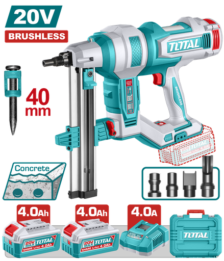 [TCNLI9008] TOTAL - TCNLI9008 - Cloueur à béton sans fil 20V