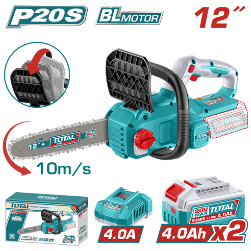 [TGSLI201262] TOTAL - TGSLI201262 - Scie à chaîne sans fil 12" - 20V