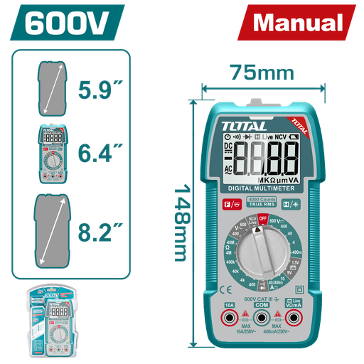 [TMT536002] TOTAL - TMT536002 - Multimètre 600V
